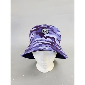 Ghost Golf Reversible Bucket Hat Unisex OS Purple Camo Navy Blue Excellent Logo